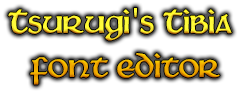 Logo do Editor de Fonte do Tibia de Tsurugi